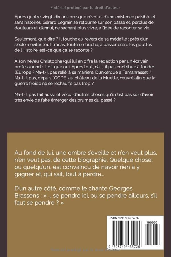 Dos du livre "Le mince fil du bonheur"